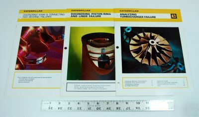 (3) caterpillar engine booklets - see list -from 1970's