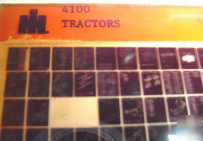 Ih 4100 tractor parts catalog microfiche book fiche