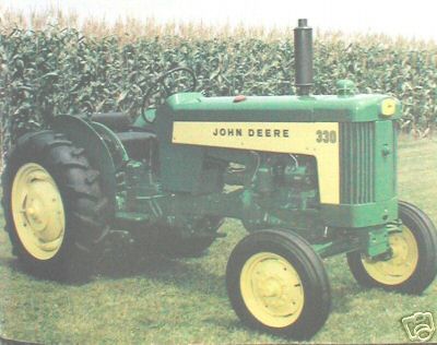 John deere 330 two cylinder tractor green magazine jd