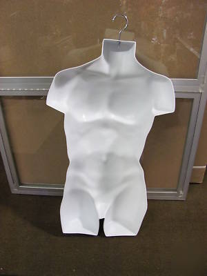 Male mannequin torso form w/ hanger