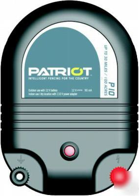 Patriot P10 electric fence charger energizer 30 mile/1J