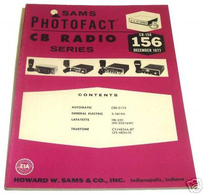 Sams photofact cb-156 december 1977 cb radio series