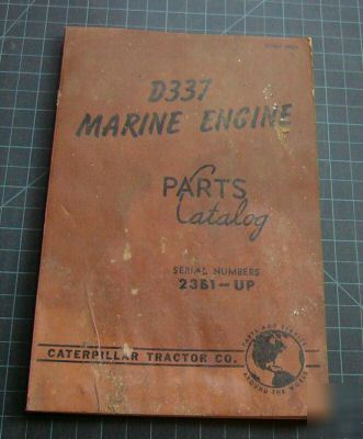 Cat caterpillar D337 marine parts manual book d-336
