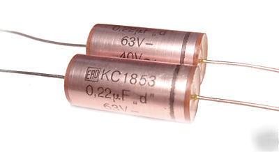 Ero KC1853 axial lead polycarbonate caps .22UF / 63V