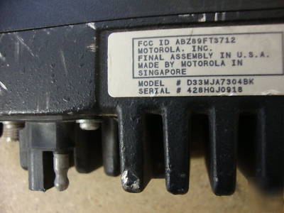 Motorola maxtrac vhf D33MJA7304BK 2 channel 25 watt 