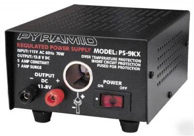 Pyramid PS9KX 5 amp power supply cigarette lighter plug