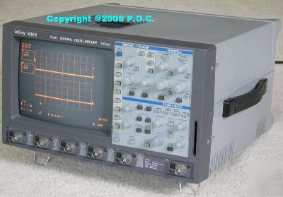 Lecroy 9360 oscilloscope 600MHZ dual 5GS/s & 2X PP006