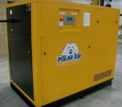 100 hp,3 phase dual voltage rotary screw air compressor