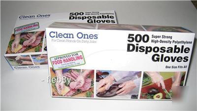 1000 clean ones non-latex disposable gloves fda approve
