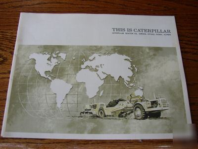 1966 this is caterpillar brochure excellent & vintage