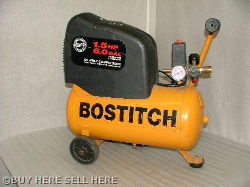 Bostitch CAP1560 1.5 hp 6 gal. oil-free air compressor
