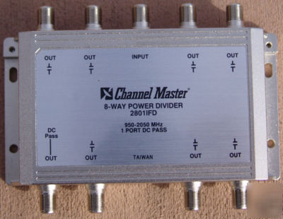 Channel master 8 way power divider dish network directv