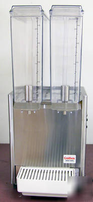 Crathco E27-3 mini twin cold drink bubbler dispenser