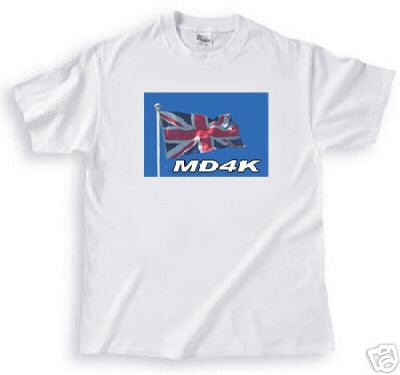 Ham radio t-shirt: uk flag & call sign s-xxl