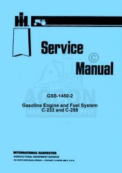 International c-232 c-258 engine & fuel service manual