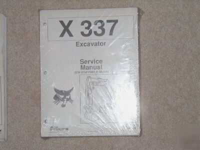 New X337 bobcat mini excavator service manual 337