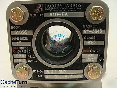 New clark-reliance jacoby tarbox 910-fa flow indicator 
