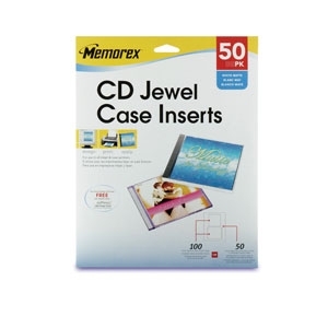 New memorex 32020700 50 pack jewel case inserts