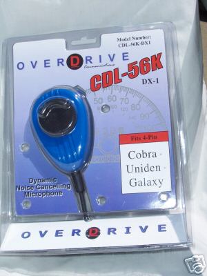 New overdrive cdl-56K dx-1 noise cancelling mic in blue