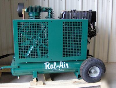 New rol air 8422HK30 gas air compressor electric start