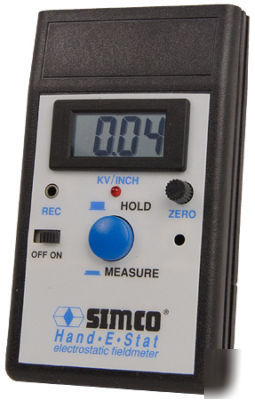 Simco hand-e-stat electrostatic fieldmeter w/pouch