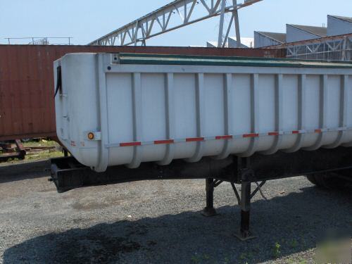 1985 28' fruehoff aluminum dump trailer