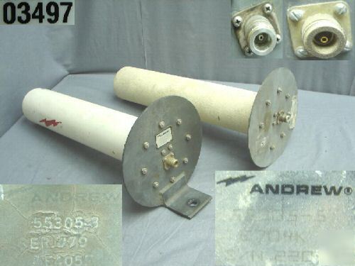 Andrew helical antenna 55305-3 & 55305-5 pair
