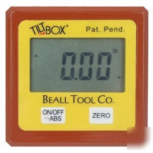 Beall tool 14220 tilt box angle indicator inclinometer