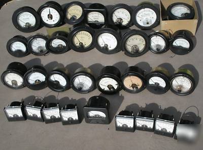 Electronic meters volt amp etc some nos 32PC lot #4 