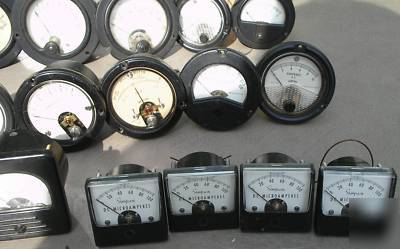 Electronic meters volt amp etc some nos 32PC lot #4 