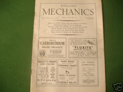 Engish mechanics weekly august 14TH 1936