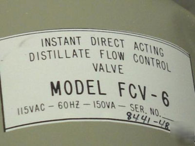 Marine electric linear directional flow control valve 