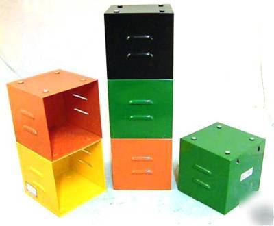 New kids magnetic storage locker 6PC. set multi-color 