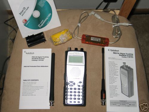 Radio shack pro-96 digital trunking handheld scanner
