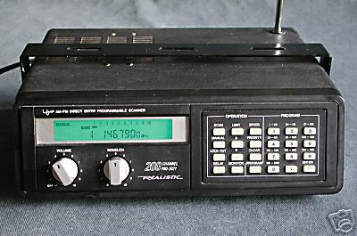 Radio shack/realistic pro-2021 programmable scanner