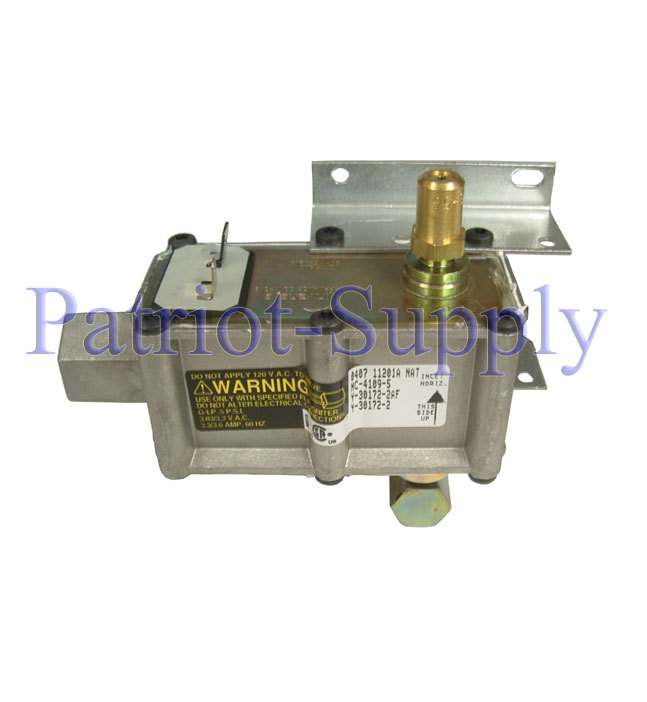 Robertshaw y-30172-AF2 dual bimetal gas valve nc-4109-5