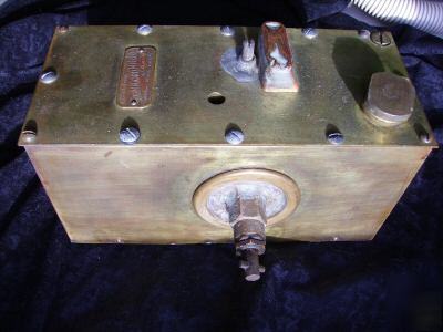 Vintage brass stationary engine oiler