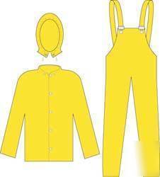 Wholesale lot 460 yellow 3 pc rain suits 5XL 6XL 7XL