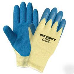 Work gloves-dexterity lx latex coated knit 3 pair