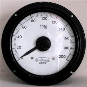 0-200 fpm dial guage meter electric tachometer corp nos
