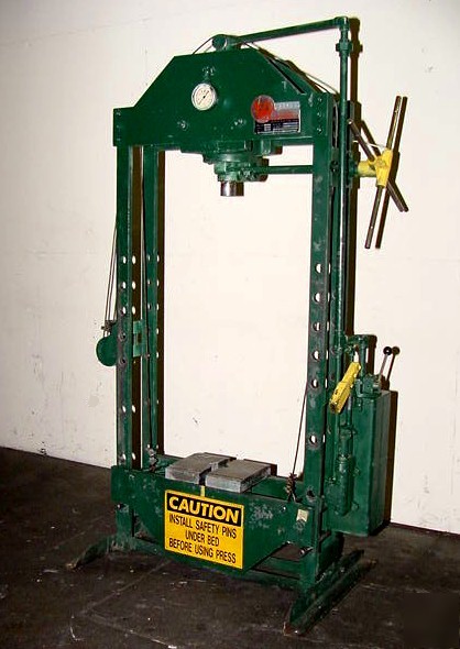 50TN h-frame hydraulic press, k.r. wilson 37-