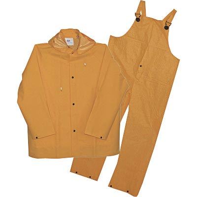 Boss 3-pc. yellow rain suit - .35MM, medium
