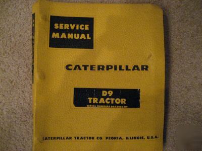 Caterpillar D9 tractor service manual - cat