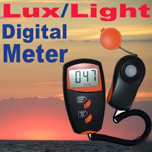 Digital light lux meter 100,000 Â±4% lcd camera photoots