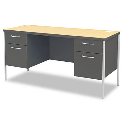 Hon company mentor series credenza, nl maple/charcoal