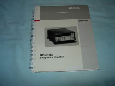 Hp 53181A 225 mhz frequency counter programming guide