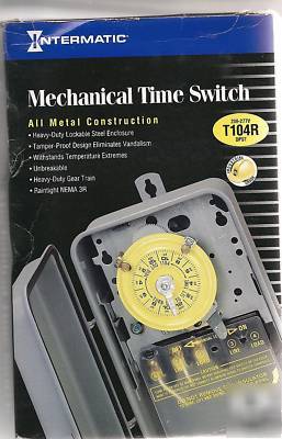 Intermatic mechanical time switch steel/pro grade T104R