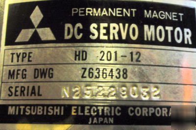 Mitsubishi hd 201-12 dc cnc servo motor HD20112 20112