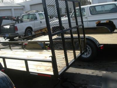 New 5 x 14 ft. 4 wheeler-quad hauler utility trailer 