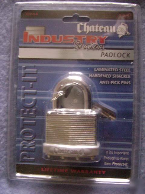 New chateau industry series padlock in package 